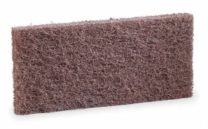 3M Brown Pad, Length 10 in, Width 4 5/8 in, 5 PK - 8541