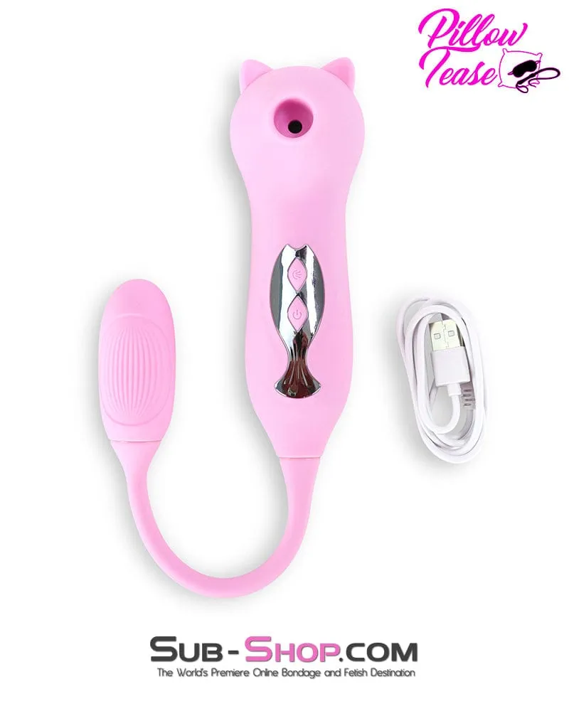 9037M      10 Function 2-In-1 Waterproof Rechargeable Suction Vibrator