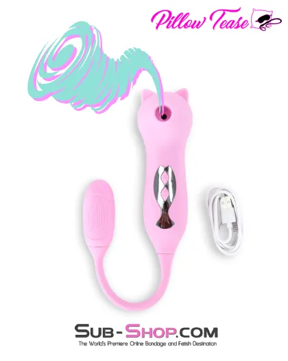 9037M      10 Function 2-In-1 Waterproof Rechargeable Suction Vibrator