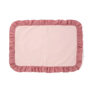 Bicolor Frill Lunch Mat  Pink