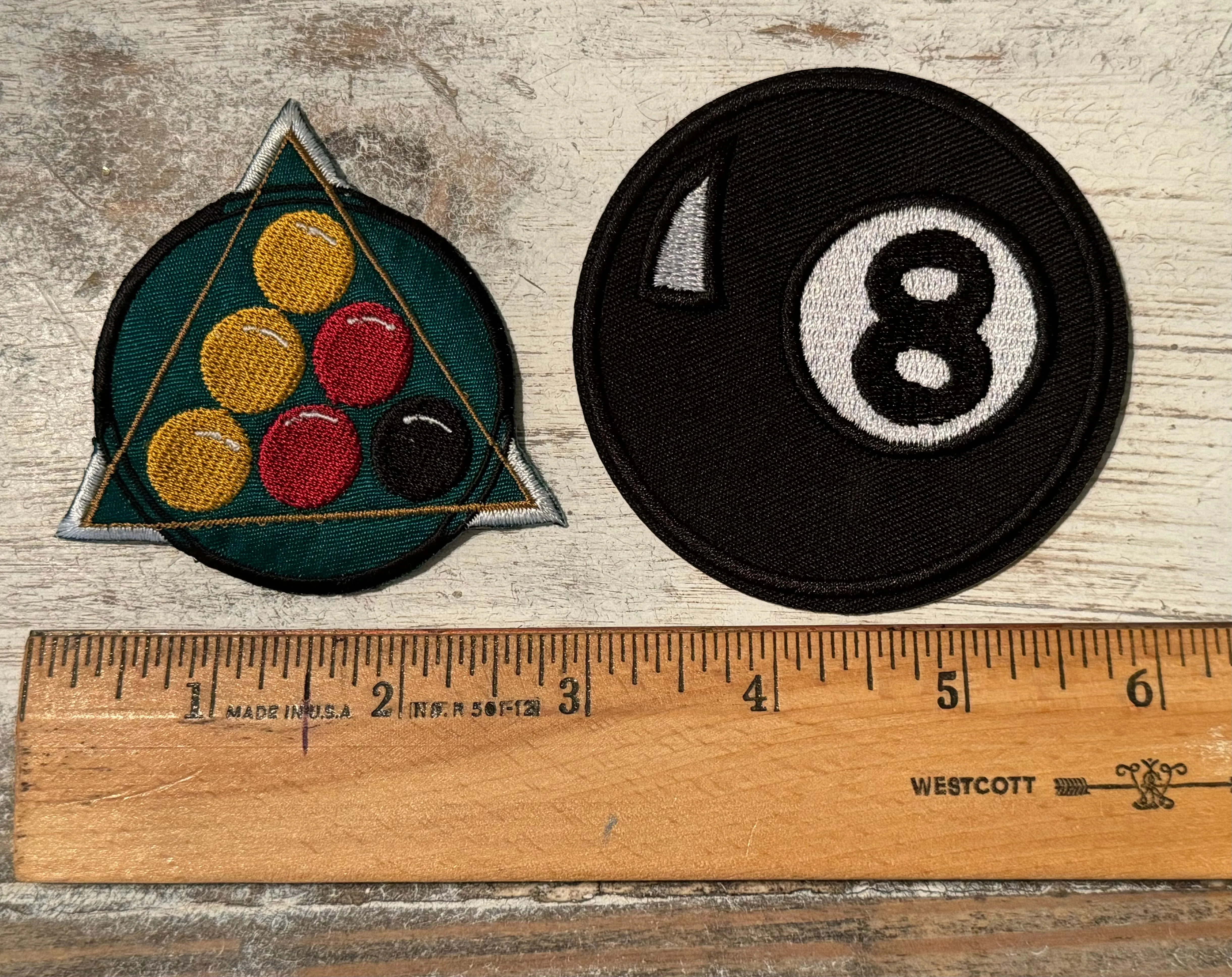 Billiards Pool Iron On Patches