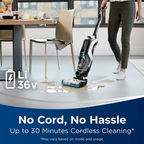 Bissell CrossWave Cordless Max All in One Wet-Dry Vacuum Cleaner and Mop for Hard Floors and Area Rugs 2554