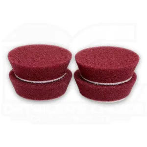 Buff and Shine® 272BN Uro-Tec 2-Inch Maroon Med. Cut/Polish Foam Pad - 4 Pack