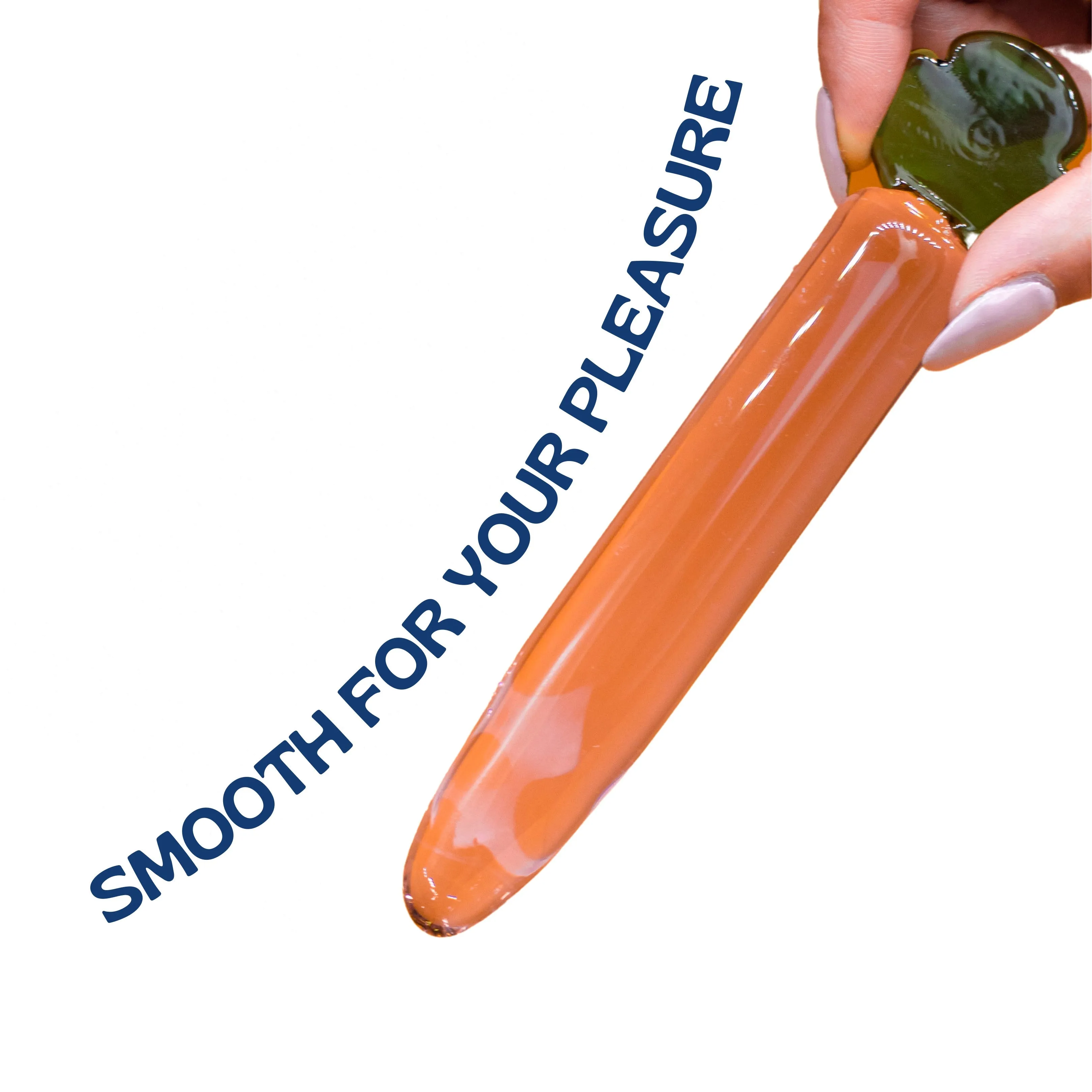 Carrot Glass Dildo