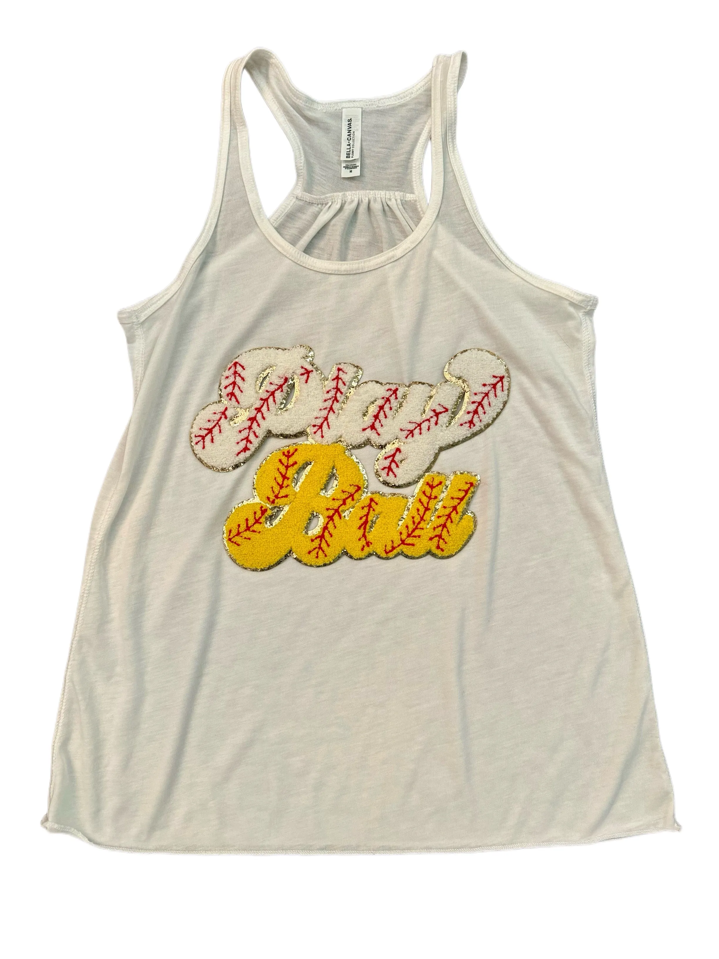 Chenille Mom of Both Play Ball Tanks & Tees