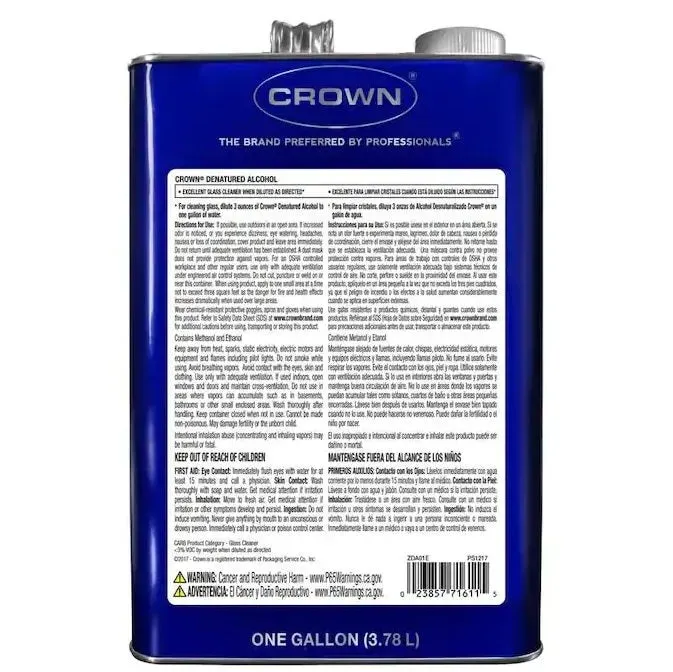 Denatured Alcohol, 1 Gallon