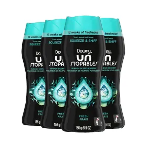 Downy Unstopables In-Wash Scent Booster Beads Fresh Scent 5 oz - 4 Pack