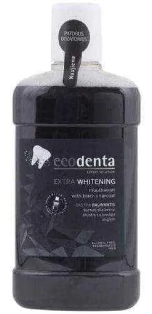 Ecodenta Whitening black mouthwash 500ml