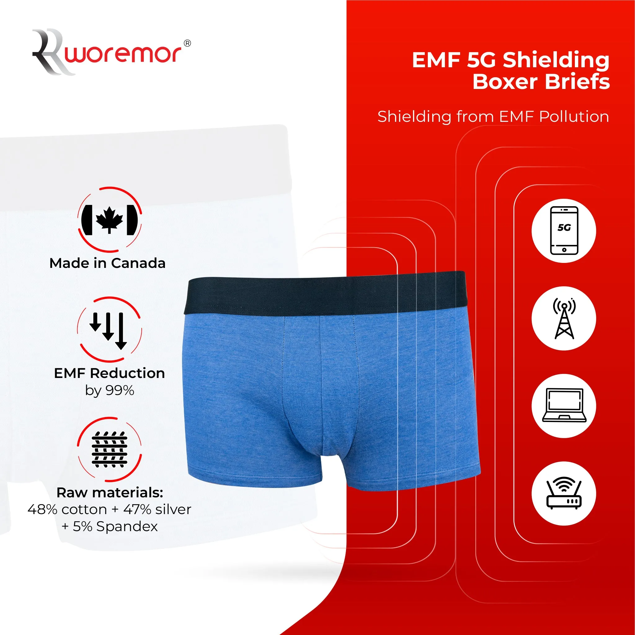 EMF 5G Protection Boxer Briefs