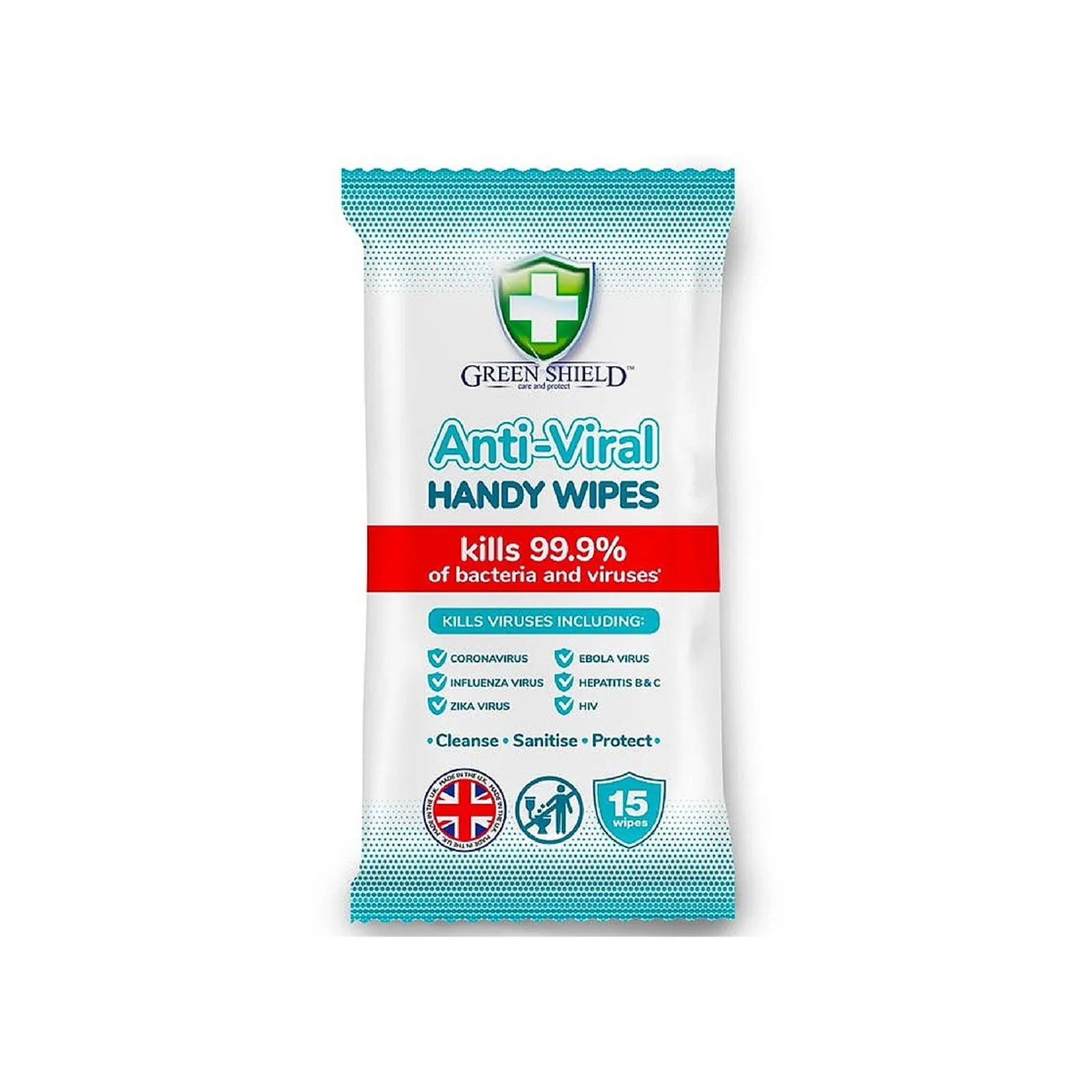 Green Shield Anti Viral Wipes 1pack