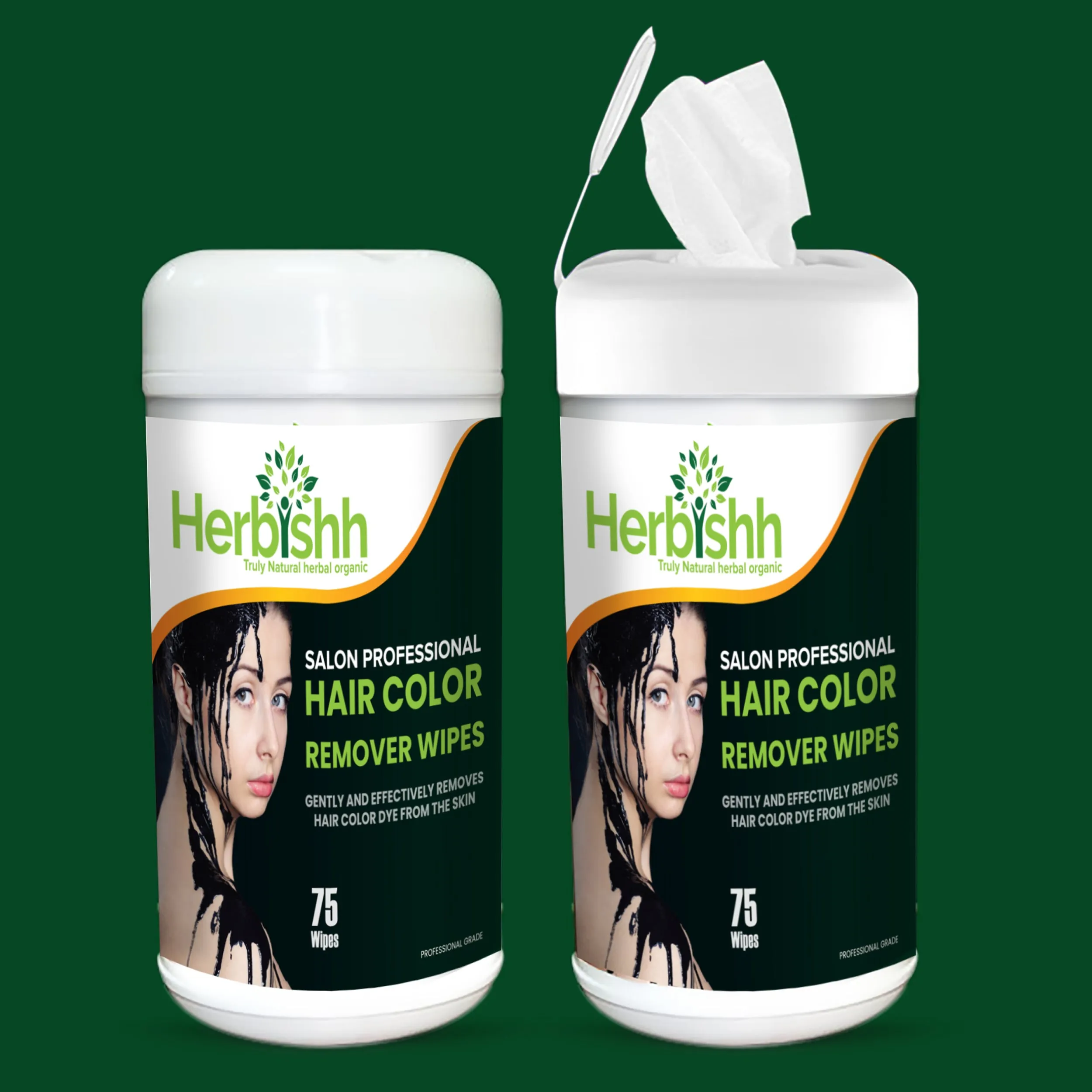 Herbishh Hair Dye Stain Remover Wipes