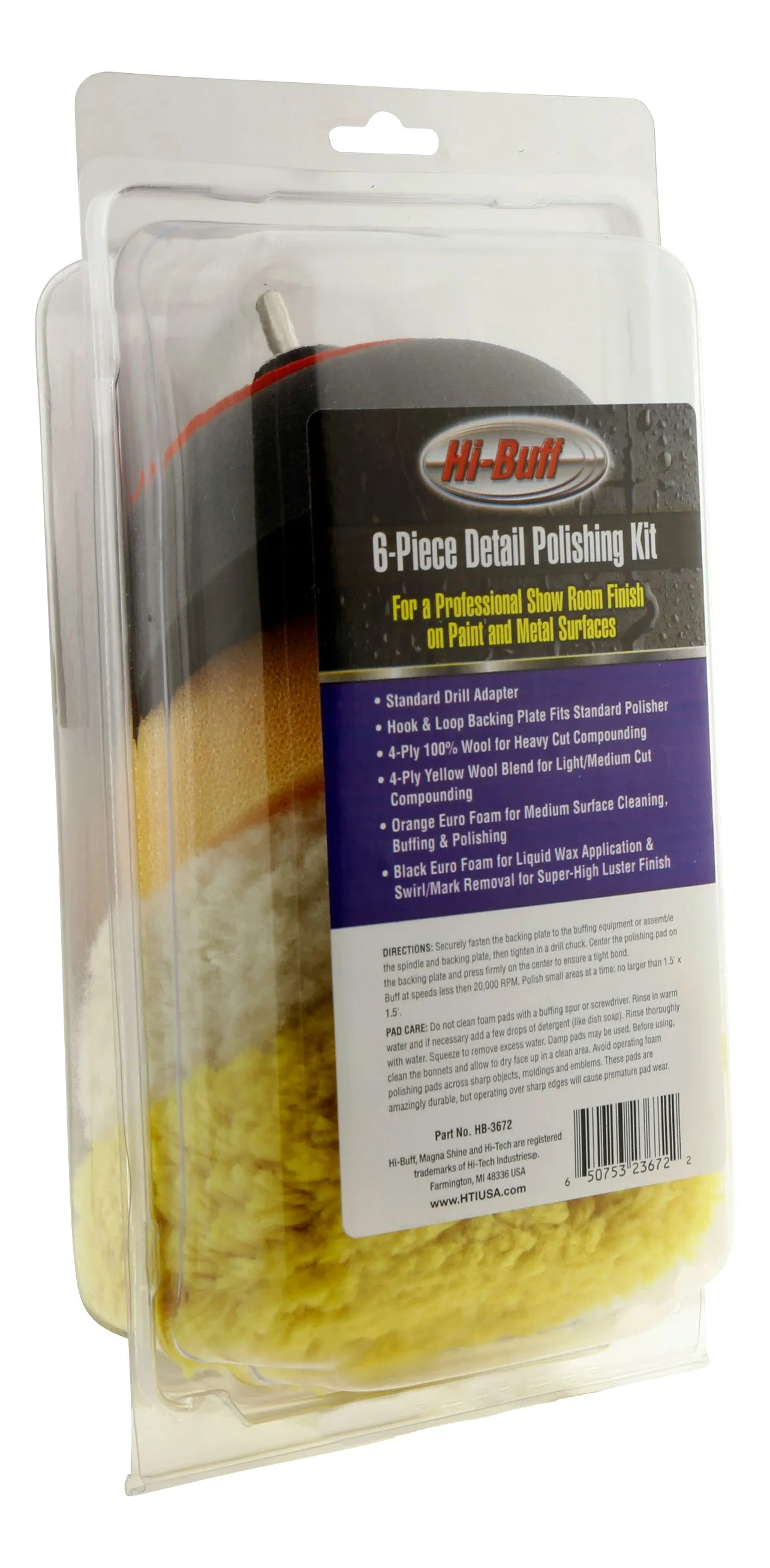 Hi-Buff 6 pc. Mini Pad Polishing Kit