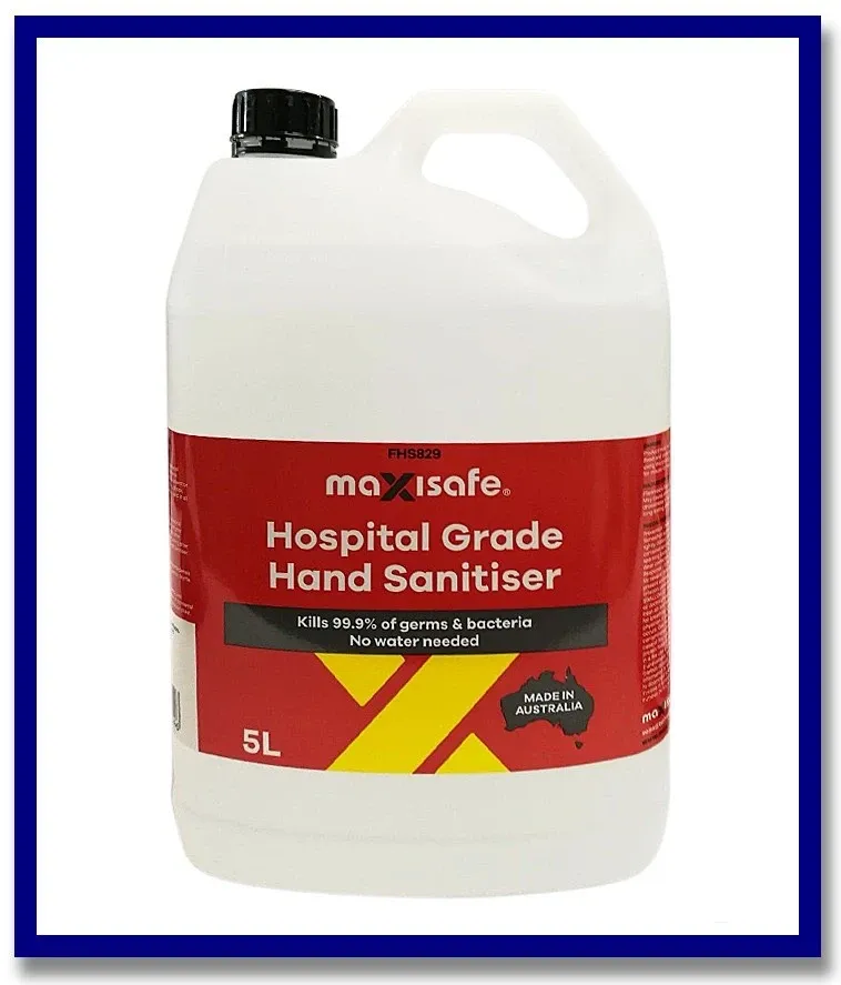 Maxisafe Hospital Grade Hand Sanitiser - 5 Litre Bottle