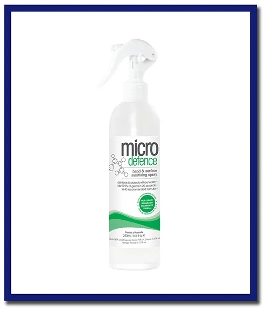 Micro Defence Hand & Surface Sanitising Spray - 250ml