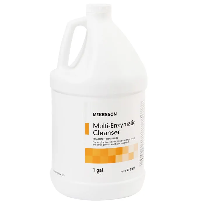 Multi-Enzymatic Instrument Detergent with Fresh Mint Scent, 1 Gallon Jug