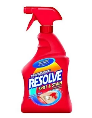 Resolve® Professional Carpet Spot & Stain Remover (32 oz Spray Bottles) - Case of 12