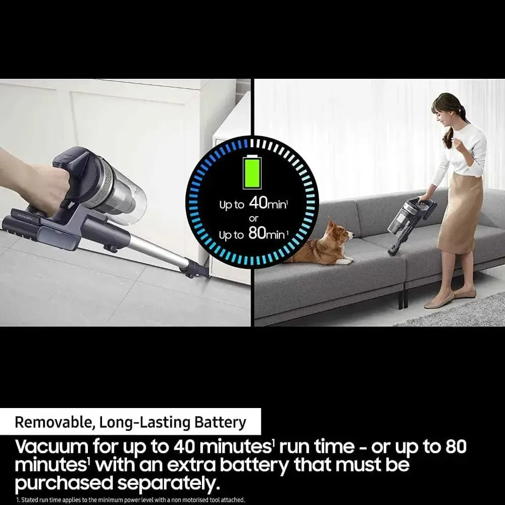 Samsung VS15A6032R5 Cordless Handstick Vacuum - 40 Minute Run Time in Teal Violet