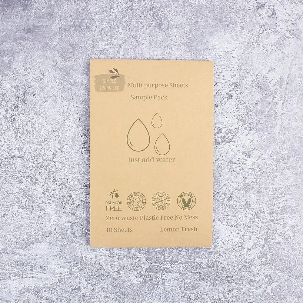 Simple Living Eco Multi-Purpose Cleaner Sheets - Lemon Fresh 10 Pack