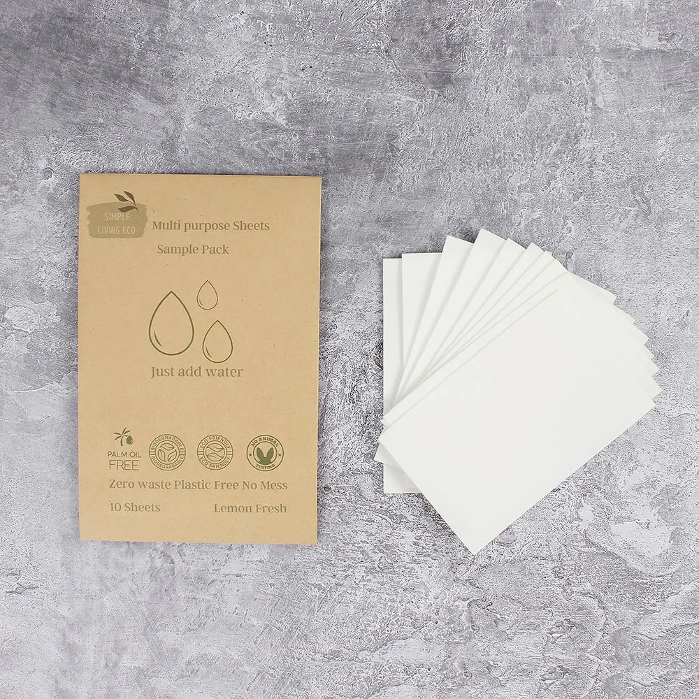 Simple Living Eco Multi-Purpose Cleaner Sheets - Lemon Fresh 10 Pack