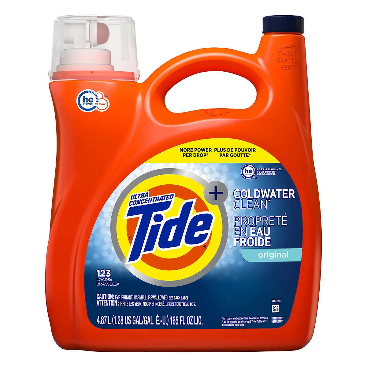 Tide Ultra Concentrated Coldwater Clean Liquid Laundry Detergent 4.67 L - 123 wash loads