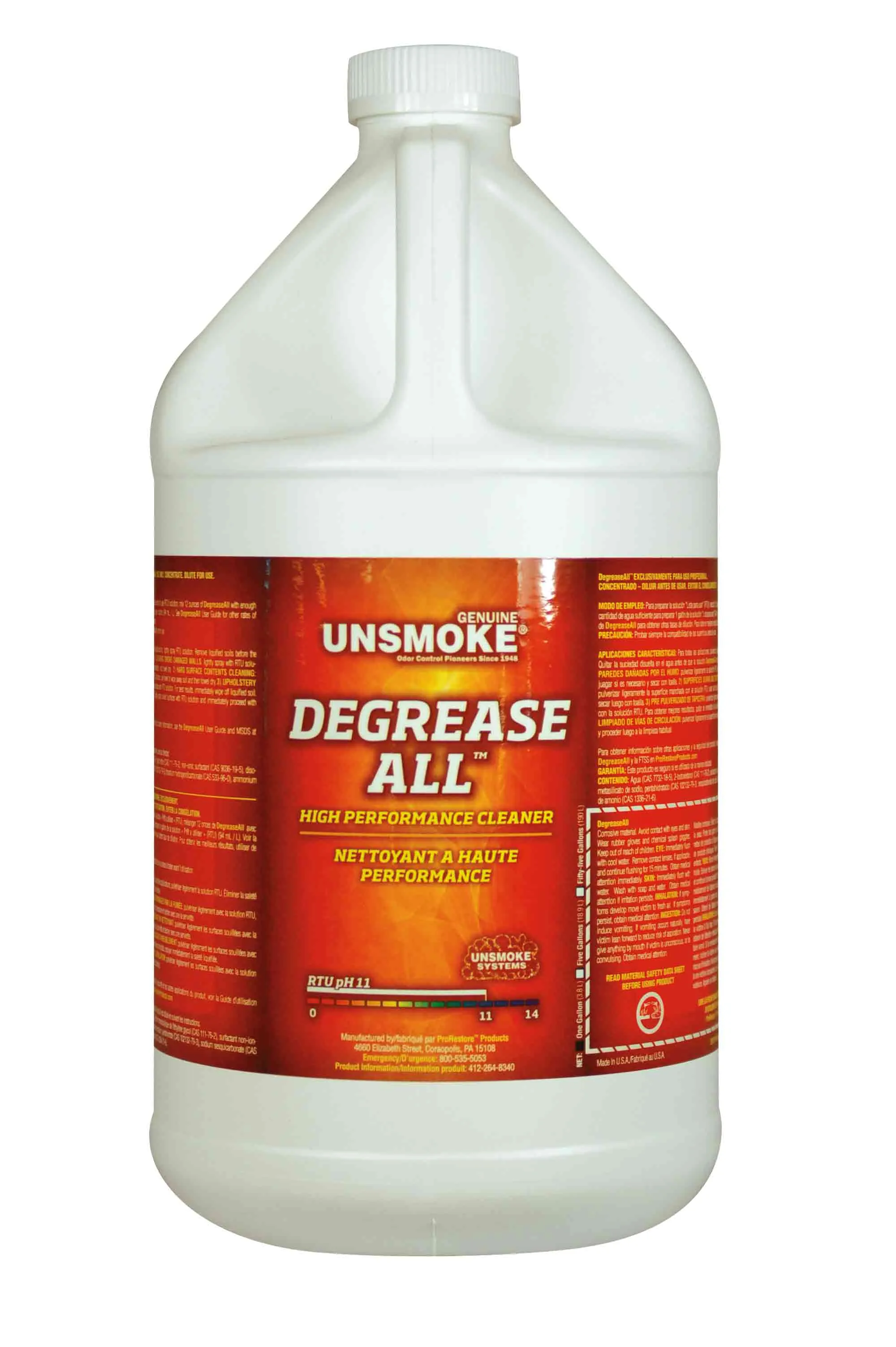 Unsmoke Degrease-All - 1 Gallon