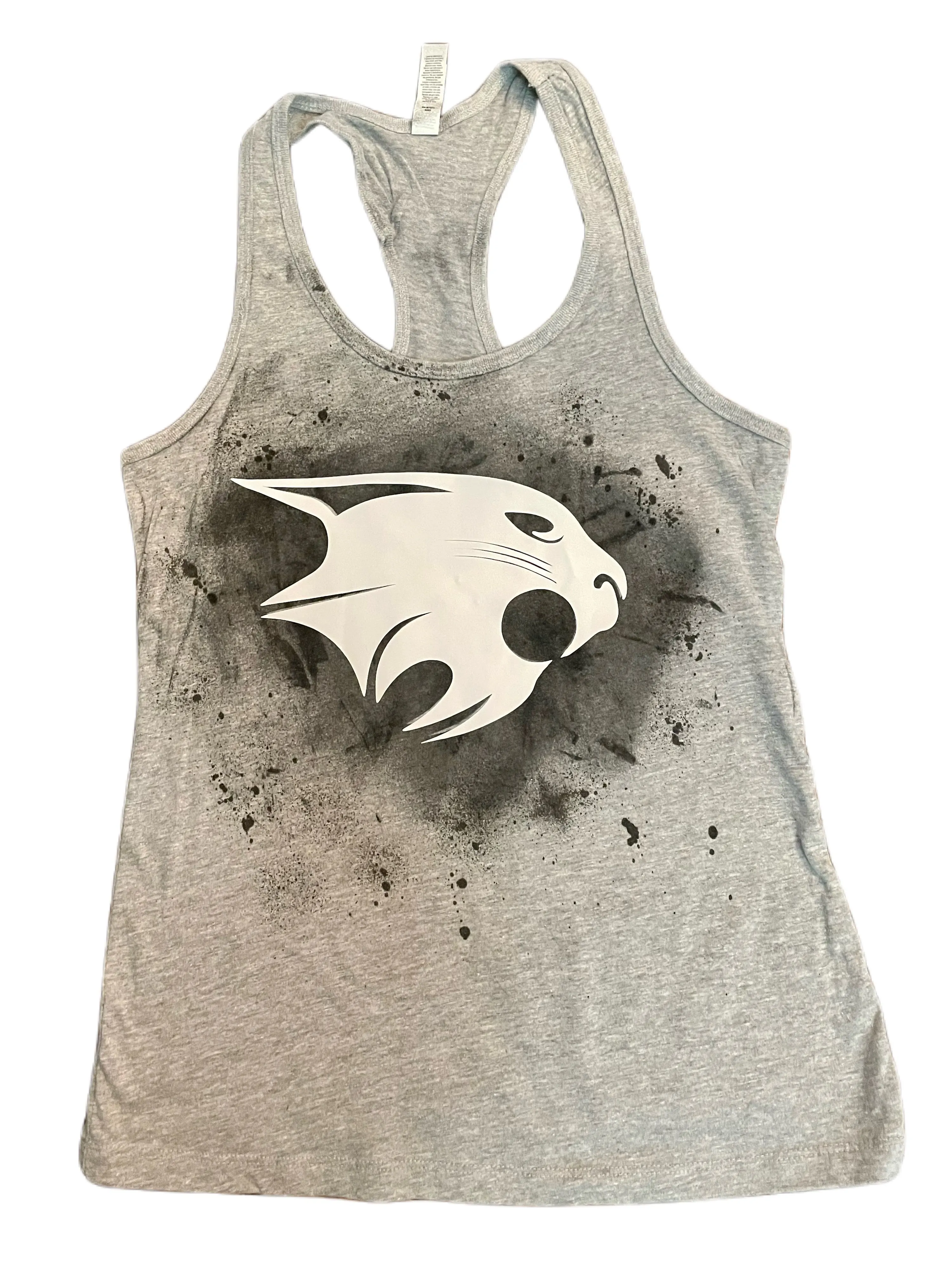 White Bobcat Head Tank