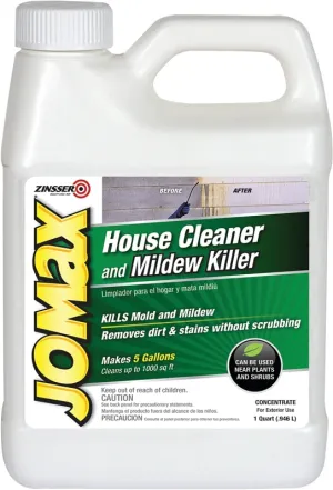 Zinsser 60104 House Cleaner and Mildew Killer, 1 qt, Liquid, Solvent :QUART: QUANTITY: 1